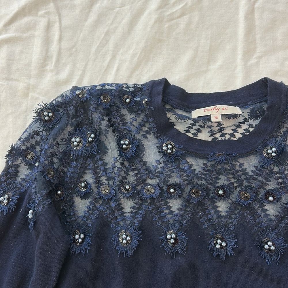 Blue Parisian Sweater - Picture 3 of 3